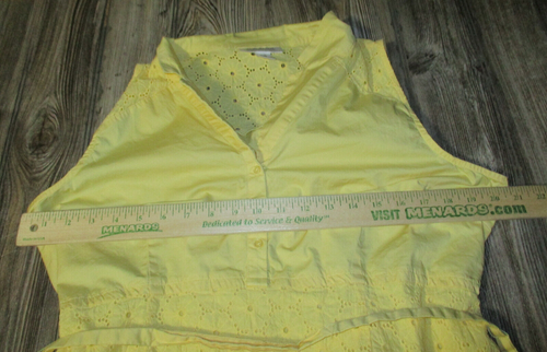 Motherhood Maternity Damen gelb ärmellos Blumen Spitze Kleid - Bild 8 von 12