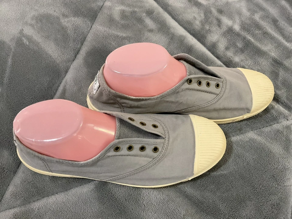 Zapatillas deportivas unisex para adultos Natural World ecológicas verde pálido 100 % algodón orgánico Foto 4 de 4