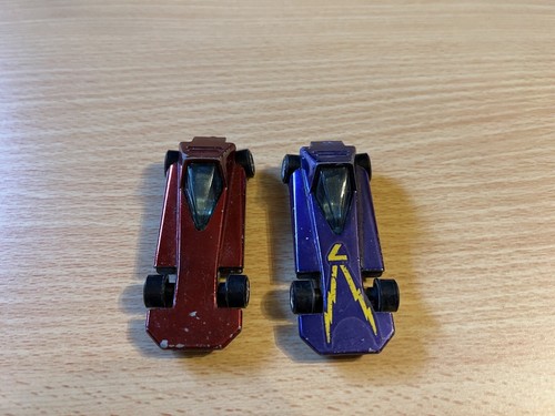 Lot Of 2 Vintage Johnny Lightning Topper Whistler Purple & Red - Picture 3 of 9