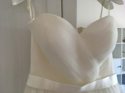 langes Brautkleid Hochzeitskleid Tüll und Spitze 38/40 - Bild 11 von 12