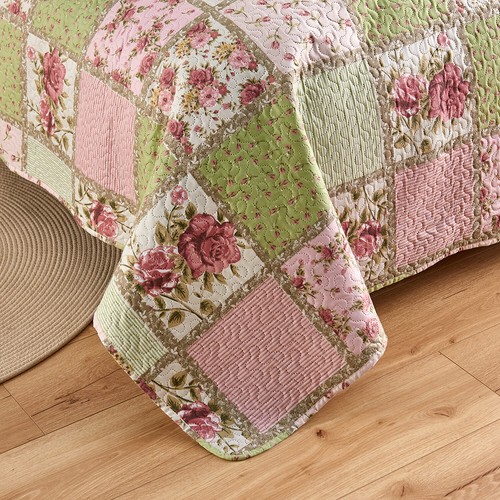 Juego de colchas acolchadas en relieve con 2 fundas de almohada - Imagen 24 de 32