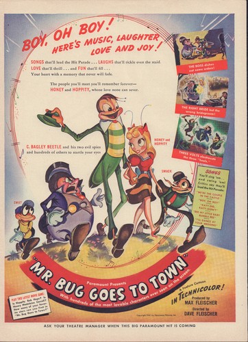 MR.BUG GOES TO TOWN - 1941 - D.FLEISCHER - Très RARE lettre ORIGINALE - USA - Imagen 2 de 7
