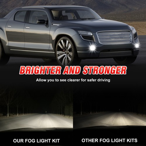 Par de luces antiniebla LED para parachoques delantero para Pontiac G8 2008-2009 - Imagen 4 de 16