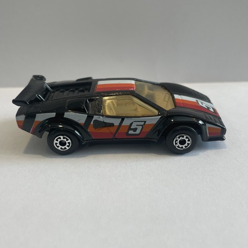 Vintage✨ 1985 MATCHBOX Black Die Cast #5 Lamborghini Countach !!️ LP-500 - Bild 3 von 6