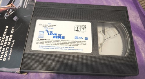In the Line of Fire (VHS, 1993) Clint Eastwood - Columbia TriStar Home Video - 第 7/7 張圖片
