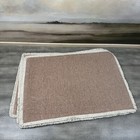 Pottery Barn Mason Handwoven Cotton Fringe Placemats Set Of 4 Clay NWOT