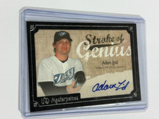 2007 UD Masterpieces Stroke of Genius Adam Lind #SG-LI Rookie Auto RC