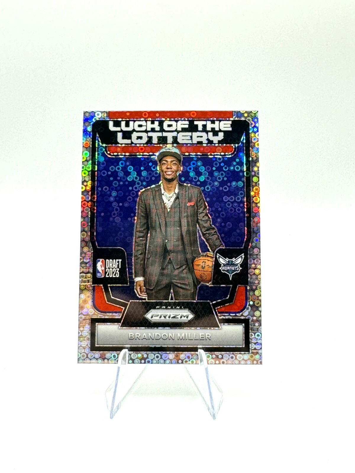 2023-24 Panini Prizm Fast Break Brandon Miller Luck of the Lottery No. 13