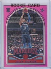 JALEN BRUNSON ROOKIE CARD 2018 Knicks Marquee Basketball RARE PINK VARIATION RC!