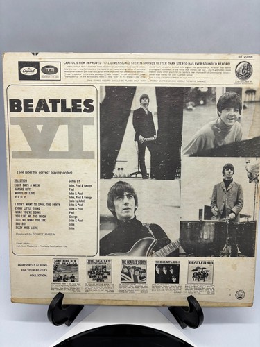 The Beatles VI Vintage Vinyl LP 1965 Capitol Record ST-2358 - Picture 6 of 8