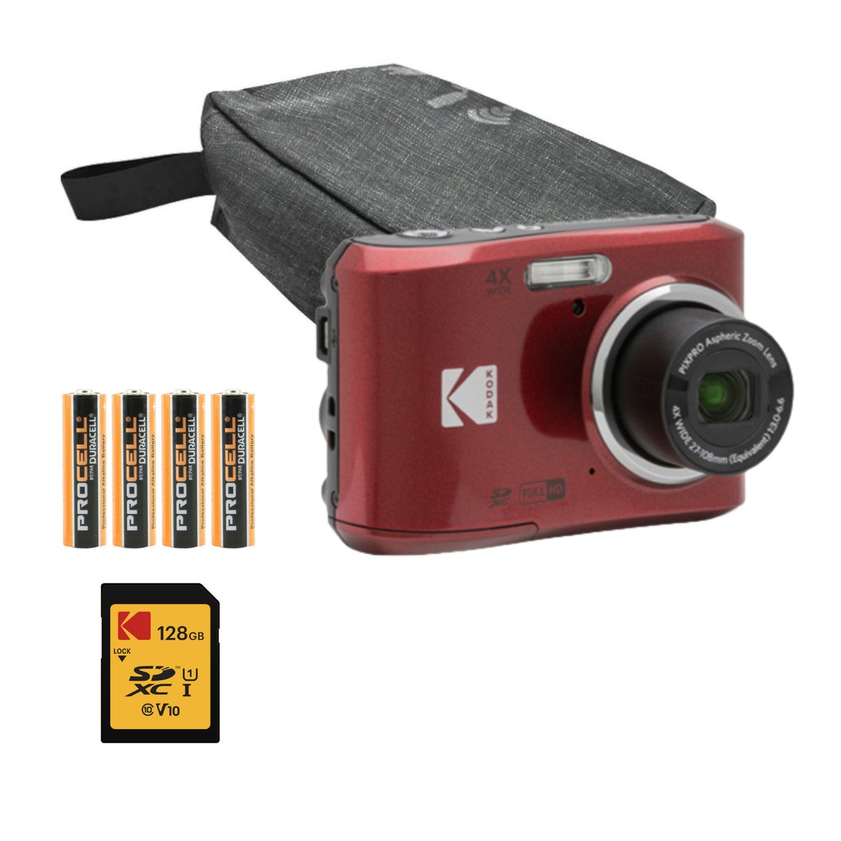 Kodak PIXPRO FZ45 コンパクトデジタルカメラ レッド Amazon.com : Kodak FZ45RD PIXPRO FZ45 16MP Digital Camera