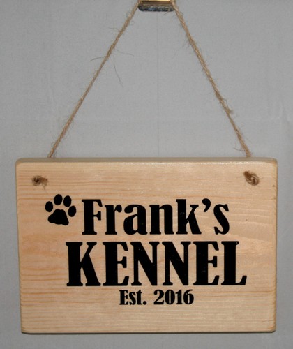 DOG HOUSE Sign Plaque Personalised Pup Puppy Kennel Bed Bedroom Indoor Outdoor - Picture 2 of 18