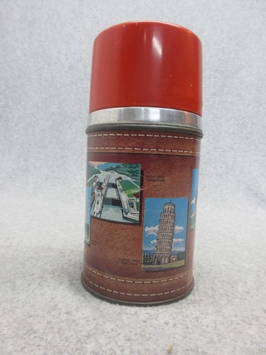 1958 GLOBE TROTTER THERMOS  From Dome C#8.5  EIFFEL   TAJ MAHAL  PISA  Mt FUJI - Picture 3 of 6