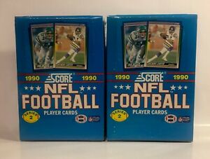2-1990-Score-Football-series-2-Football-factory-sealed-card-boxes