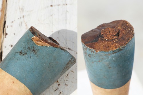 18th Century Portuguese Santos Cage Doll Leg - Picture 11 of 12