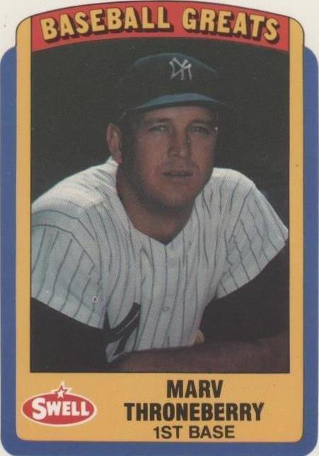 1990 Swell Baseball Greats - Marv Throneberry #77 - 1 of 1