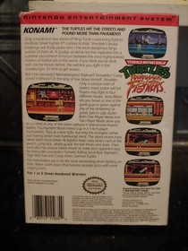 Teenage Mutant Ninja Turtles TMNT Tournament Fighters Game Nintendo NES 1993 BOX