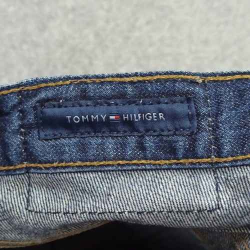 Tommy Hilfiger Mens Bootcut Jeans W30 L32 Dark Blue 100% Cotton Zip Fly 30x32 - Picture 7 of 14