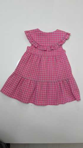 Zara pink sleeveless checkered dress Girl 2-3 Years - Picture 8 of 9