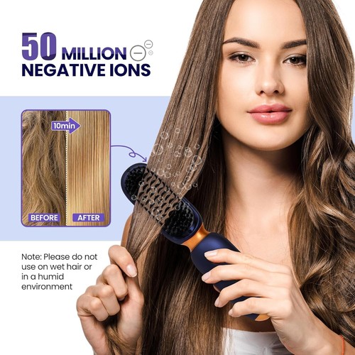 Mini cepillo plancha de pelo inalámbrico portátil Smofrees 6000 mAh 3 temperaturas viaje - Imagen 3 de 20