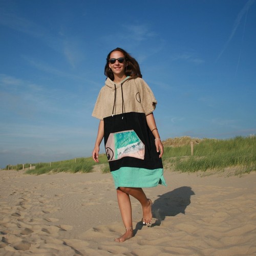 Poncho Wave Hawaii AirLite Poncho Ericeira M WH4046 Mehrfarbig 100 x 75 cm - Bild 5 von 9