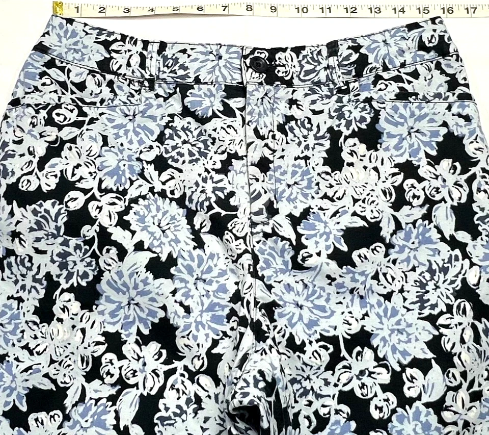 Croft & Barrow шорты женщин (12) цветочный классический крой Chino эластичной саржи 31 «X 9,5» - Изображение 4 из 4