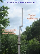 New! Super Scanner Two XC  Base Antenna,  4 Separate Antennas Inside!
