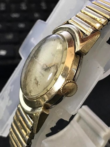 PIERCE 30mm Rare 10K Roll gold plated 17Jewel Windup Men's Watch, Run (Lot2069) - Picture 6 of 13