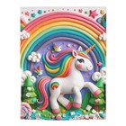 Baby Toddler Blanket Unicorn and Rainbows Bright Colors Design 7, Gift 30x40