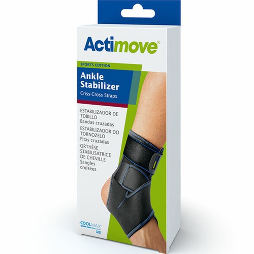 Actimove Ankle Stabilizer Criss-Cross Straps Universal - Black - Bild 1 von 3