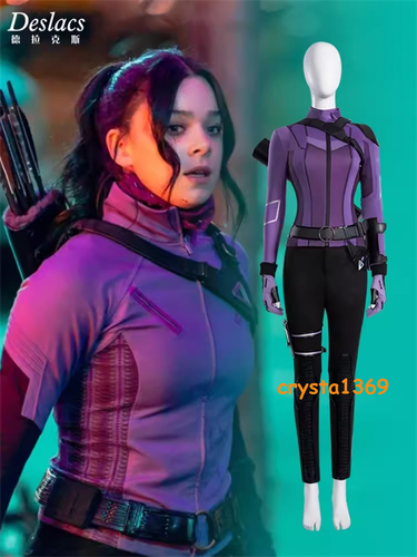 Female Hawkeye Costume Cosplay Kate Bishop Outfit Women Halloweewn Party Uniform - Picture 2 of 28