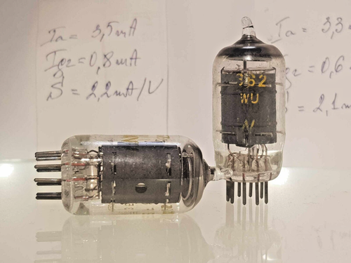 2 x EF86 TESLA PASSENDES PAAR STARKE 1971y RÖHREN 6267 EF806S - Bild 3 von 4