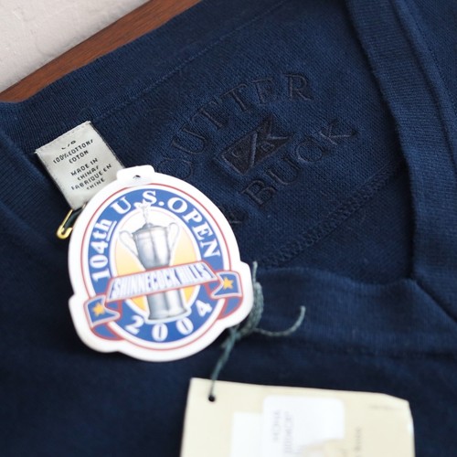 Cutter & Buck Vest Uomo L Nuovo con etichette 2004 US Open Shinnecock Golf Navy Maglione Scollo a V - Foto 8 di 19
