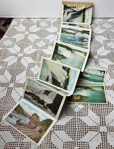 LOTE DE 3 POSTALES VINTAGE DE LAS CATARATAS DEL NIAGARA DE 1928 Y CARPETA DESPLEGABLE DE RECUERDOS - Imagen 4 de 6