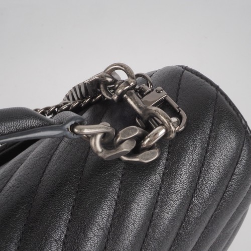SAINT LAURENT YSL College Large Lambskin / Ruthenium Schultertasche OP: 2400 € - Bild 15 von 22