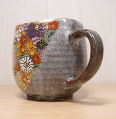 Kaffeetasse KUTANI YAKI WARE Japanische Tasse Suppe Tee Voll Goldene Blume Japan - Bild 15 von 22
