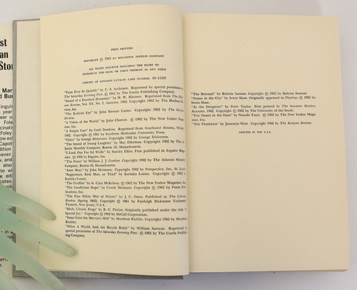 Martha Foley 'The Best American Short Stories’ 1963 Houghton Mifflin 1st Ed DJ - Picture 6 of 6