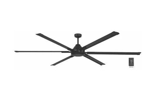Commercial Electric High Velocity 8 ft. Indoor/Outdoor Matte Black Ceiling Fan N - Picture 2 of 5