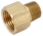 10 Pack - Brass Threaded Adapter, Lead Free, 1/4 x 1/4-In . - 756120-0404