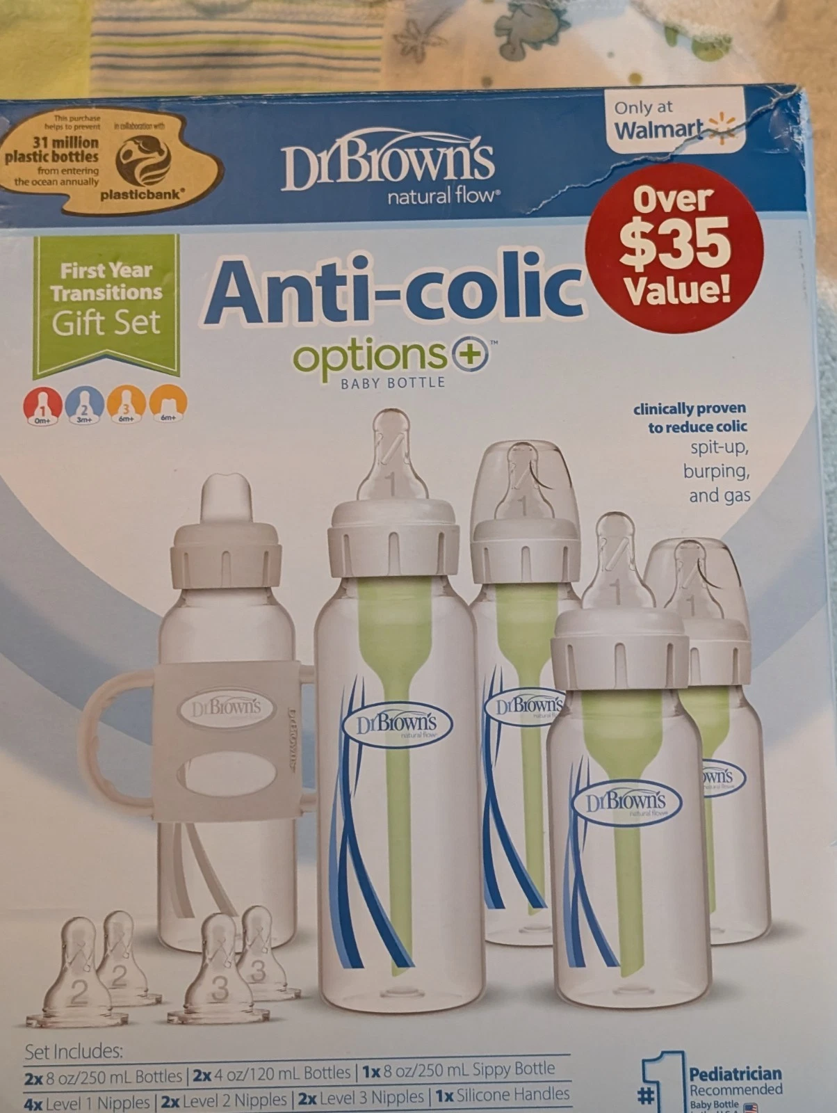 Dr. Brown's S Options+ Anti-Colic First Year Gift Set