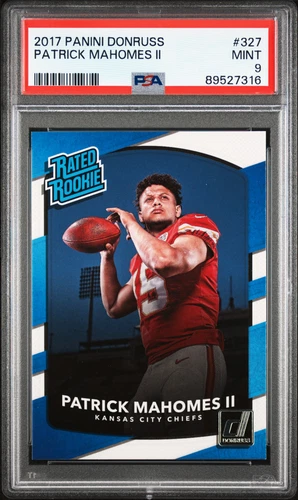 2017 Donruss - Patrick Mahomes Rated Rookie PSA 9