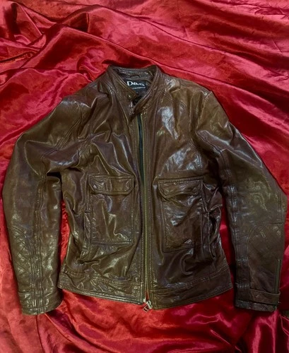 D&G Dolce & Gabbana Brown Soft Leather Jacket Size 50 / XL – Runs Small - product listing photo