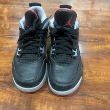 Nike Air Jordan 4 Retro Bred Reimagined Preschool BQ7669-006 Sz 3Y New B Grade
