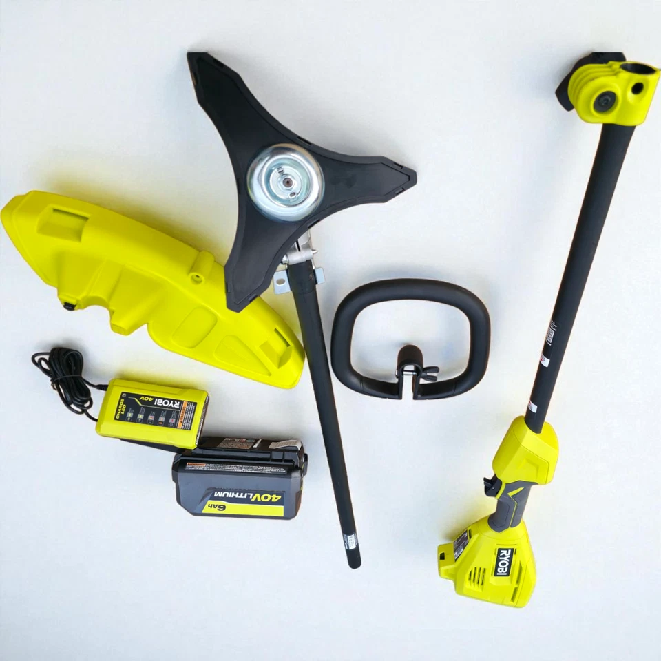 RYOBI Expand-It 17 1/2 in Univers Desbrozadora Recortadora + MOTOR 40V, con Batería Foto 2 de 4