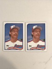 Randy Johnson (2) 1989 Topps RC #647 HOF