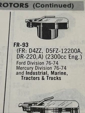 Guaranteed Parts FR-93 Distributor Rotor