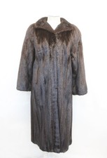 EXCELLENT CANADIAN DARK RANCH MINK FUR COAT JACKET WOMEN WOMAN SIZE 4-6 SMALL