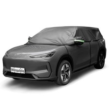 UV Resistant Winter Windshield Cover with Reflective Straps   Breathable Hail