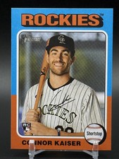 2024 Topps Heritage High Number CONNOR KAISER Rookie #700 Rockies
