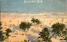Miami Beach Florida FL : BEACH SCENE d/24 BG6755